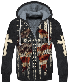 GOD HLT-0804-G-01 Premium Heavy Fleece Zip Hoodie