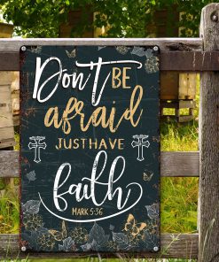 UX Jesus Metal Sign  Fall For Jesus He Never Leaves  Cross And Sunflower HN130