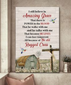 Believe In God - Lion And Lamb Canvas AQ06
