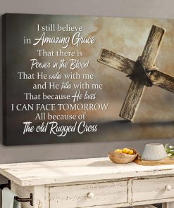 Believe In God - Lion And Lamb Canvas AQ06