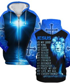 Christian Premium Microfleece Zipper Hoodie | Faith-Inspired Apparel LSNGO04
